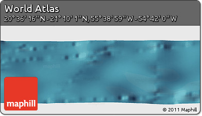 Satellite Panoramic Map of the Area around 20° 53' 8" N, 55° 10' 29" W