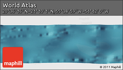 Satellite Panoramic Map of the Area around 20° 53' 8" N, 55° 10' 29" W