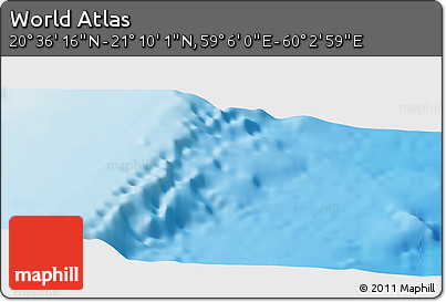Physical Panoramic Map of the Area around 20° 53' 8" N, 59° 34' 30" E