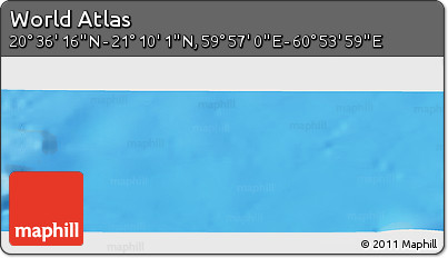 Physical Panoramic Map of the Area around 20° 53' 8" N, 60° 25' 29" E