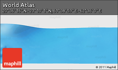 Physical Panoramic Map of the Area around 20° 53' 8" N, 62° 7' 30" E