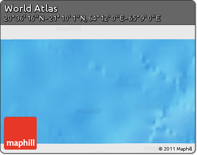 Physical 3D Map of the Area around 20° 53' 8" N, 64° 40' 30" E