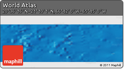 Physical Panoramic Map of the Area around 20° 53' 8" N, 66° 13' 29" W