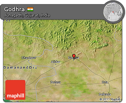 Godhra In Gujarat Map Free Satellite 3D Map Of Godhra