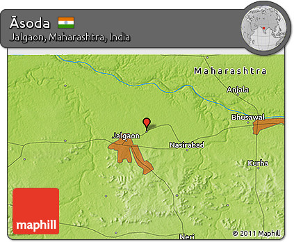 Physical 3D Map of Āsoda