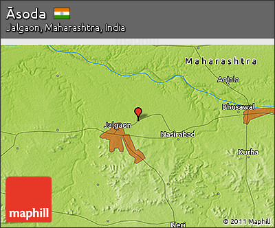 Physical 3D Map of Āsoda