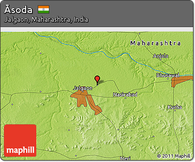 Physical 3D Map of Āsoda