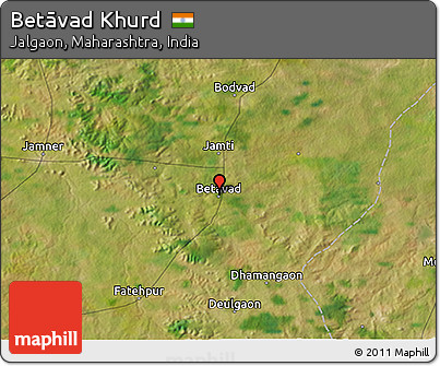 Satellite 3D Map of Betāvad Khurd