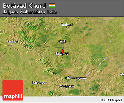 Satellite 3D Map of Betāvad Khurd