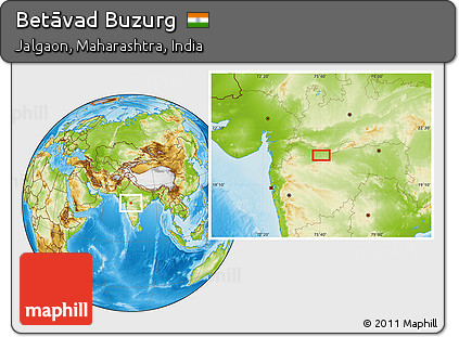 Physical Location Map of Betāvad Buzurg