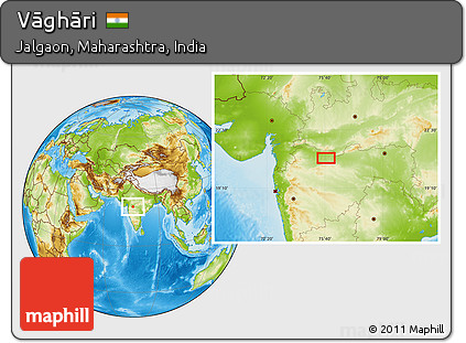 Physical Location Map of Vāghāri