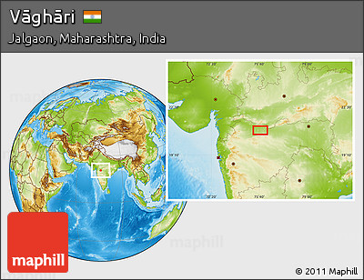 Physical Location Map of Vāghāri