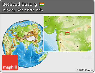 Physical Location Map of Betāvad Buzurg