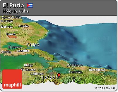 Satellite Panoramic Map of El Purio