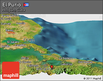 Satellite Panoramic Map of El Purio