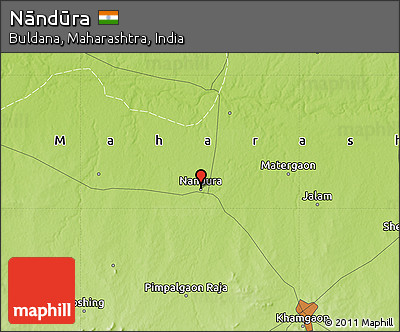 Physical Map of Nāndūra