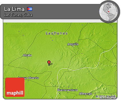 Physical 3D Map of La Lima