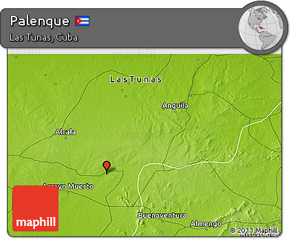 Physical 3D Map of Palenque