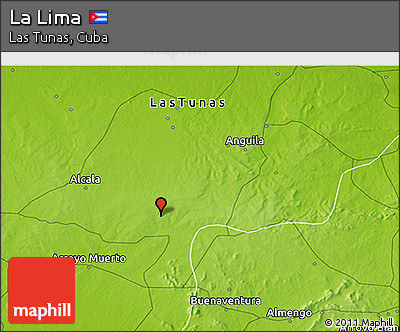 Physical 3D Map of La Lima