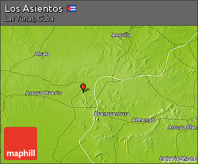 Physical 3D Map of Los Asientos