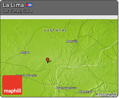 Physical 3D Map of La Lima