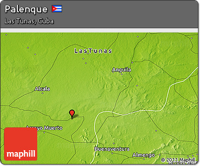 Physical 3D Map of Palenque