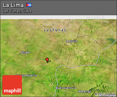 Satellite 3D Map of La Lima