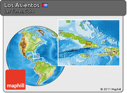 Physical Location Map of Los Asientos