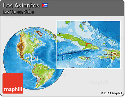 Physical Location Map of Los Asientos