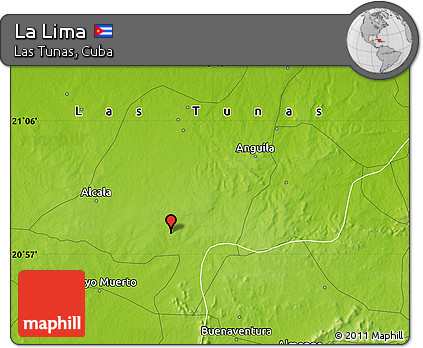 Physical Map of La Lima