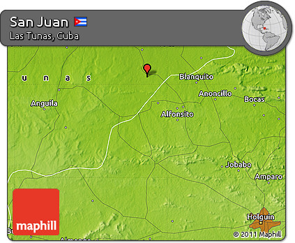 Physical Map of San Juan