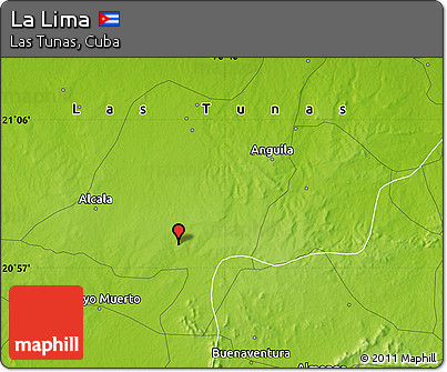 Physical Map of La Lima