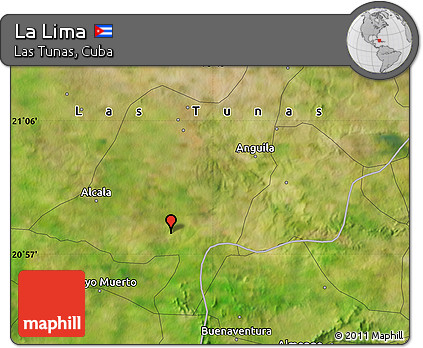 Satellite Map of La Lima