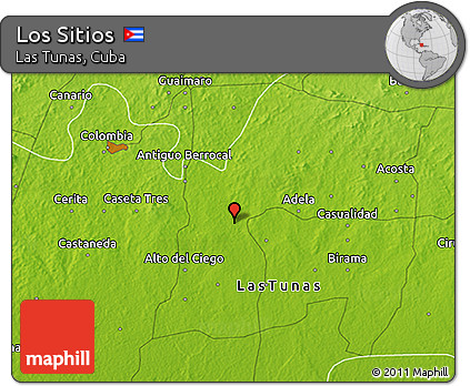 Physical 3D Map of Los Sitios