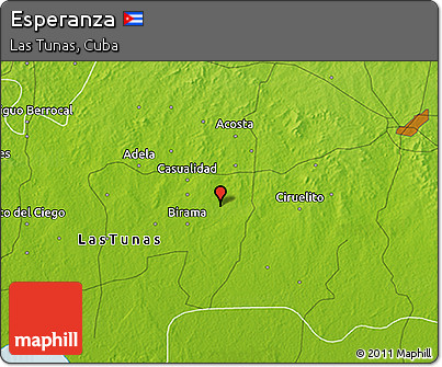 Physical 3D Map of Esperanza
