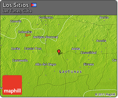Physical 3D Map of Los Sitios