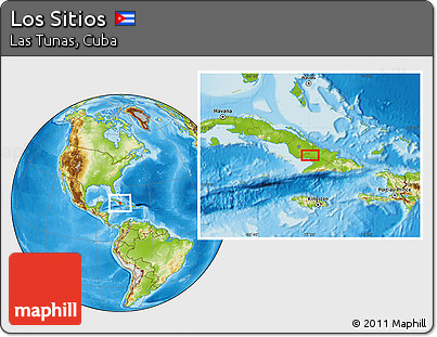 Physical Location Map of Los Sitios
