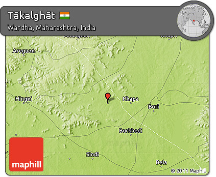Physical Map of Tākalghāt