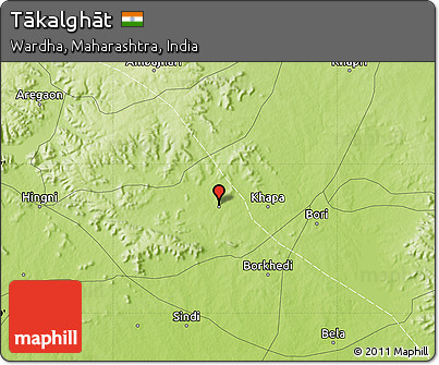 Physical Map of Tākalghāt