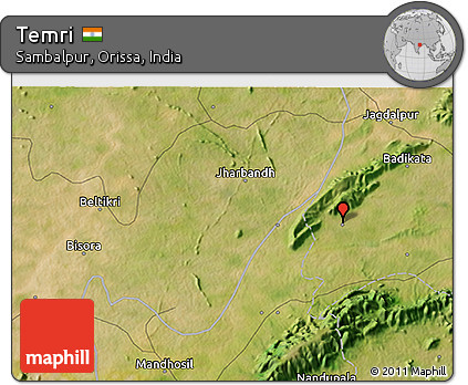 Satellite 3D Map of Temri