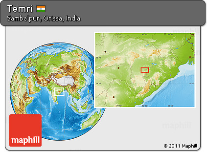 Physical Location Map of Temri