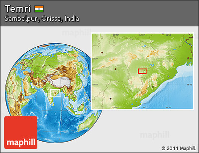 Physical Location Map of Temri