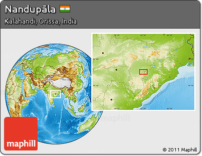 Physical Location Map of Nandupāla