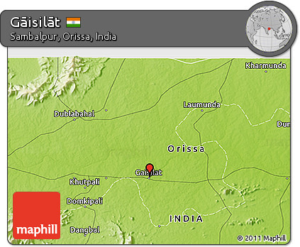 Physical 3D Map of Gāisilāt