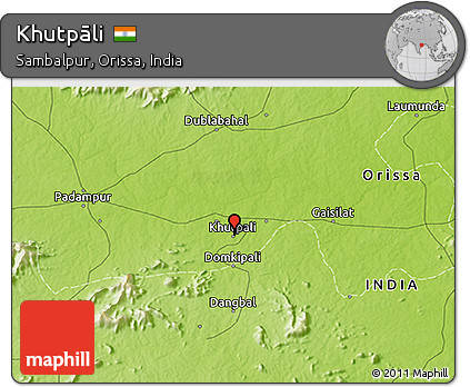 Physical 3D Map of Khutpāli