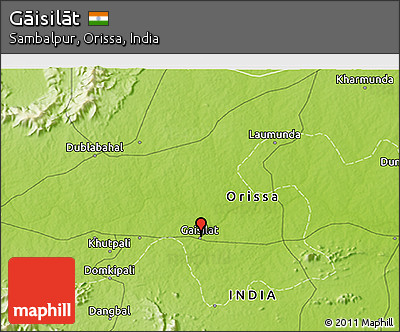 Physical 3D Map of Gāisilāt