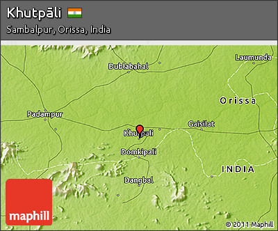 Physical 3D Map of Khutpāli