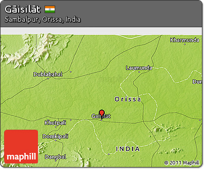 Physical 3D Map of Gāisilāt
