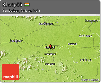 Physical 3D Map of Khutpāli