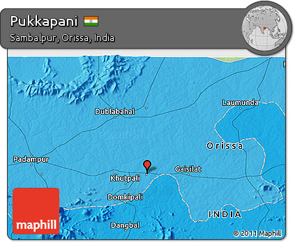 Political 3D Map of Pukkapani